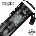Instroke Saddle DO3 Black Air Brushed 3x7 Pool Cue Case