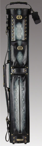Instroke Saddle DO3 Black Air Brushed 3x7 Pool Cue Case