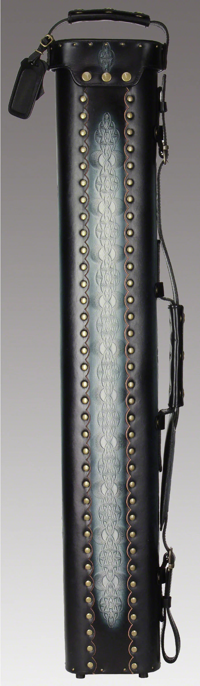 Instroke Saddle DO3 Black Air Brushed 3x7 Pool Cue Case