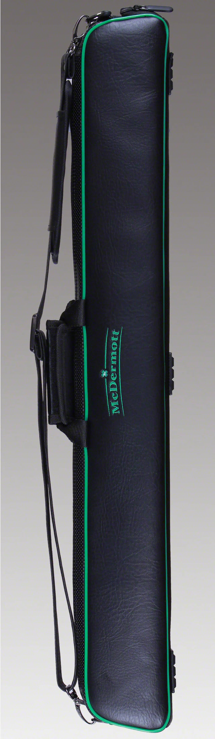 McDermott Hard/Soft Hybrid Black/Green 2x3 Pool Cue Case