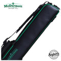 McDermott Hard/Soft Hybrid Black/Green 2x3 Pool Cue Case