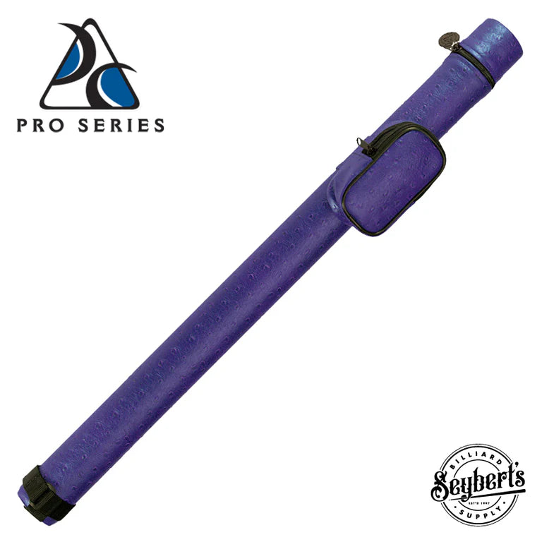 Pro Series Leatherette Purple 1x2 Hard Pool Cue Case