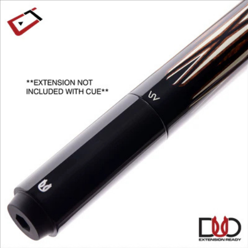 Cuetec Avid Proof Series Black with Whiskey Lizard Wrap Pool Cue