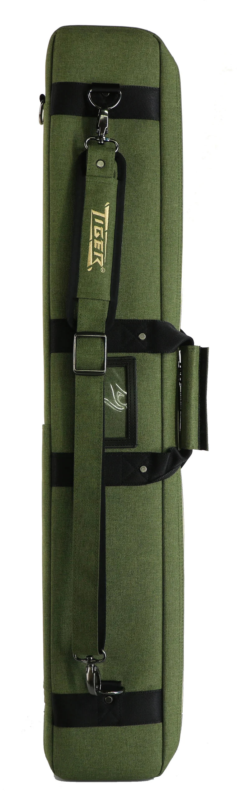 Tiger Canvas Green/Tan Soft 1 x 2 Pool Cue Case