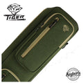 Tiger Canvas Green/Tan Soft 1 x 2 Pool Cue Case