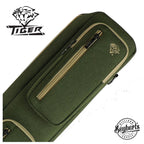Tiger Canvas Green/Tan Soft 1 x 2 Pool Cue Case