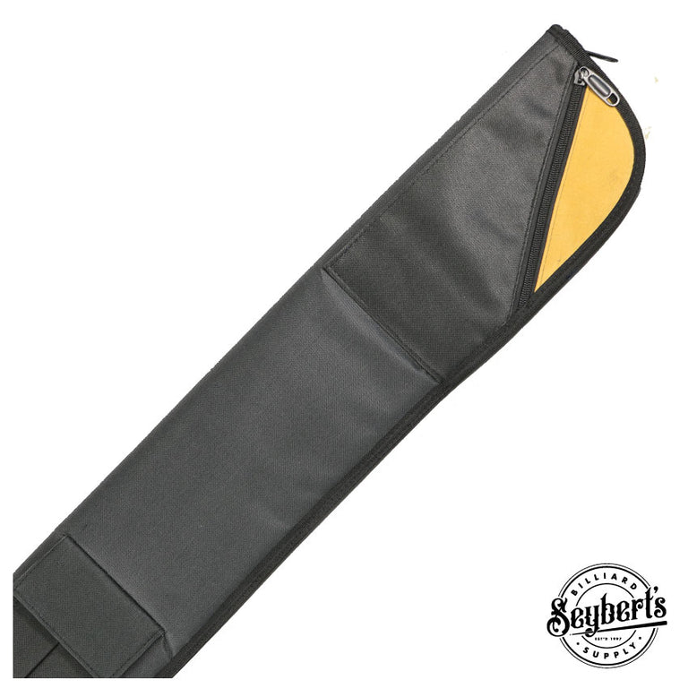 Deluxe Vinyl Black Soft Pool Cue Case 1 x 1