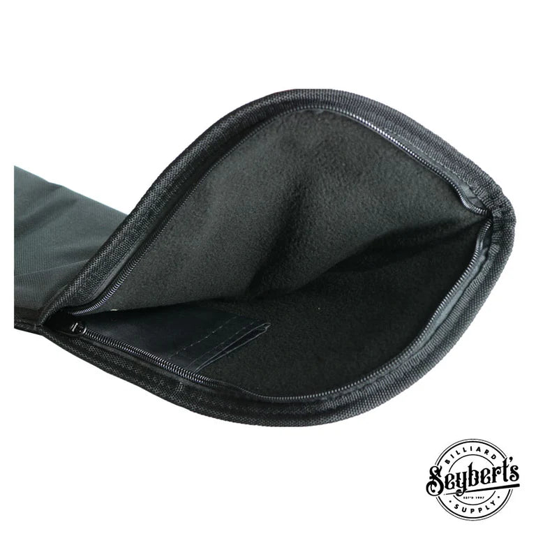 Deluxe Vinyl Black Soft Pool Cue Case 1 x 1