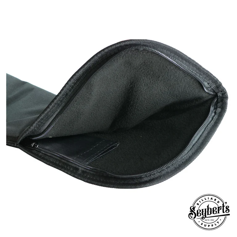 Economy Vinyl Black Soft Pool Cue Case 1 x 1