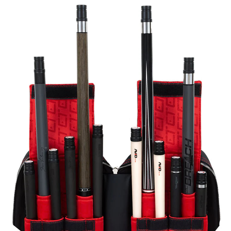 Cuetec Pro Line Black 4x8 Soft Professional Pool Cue Case