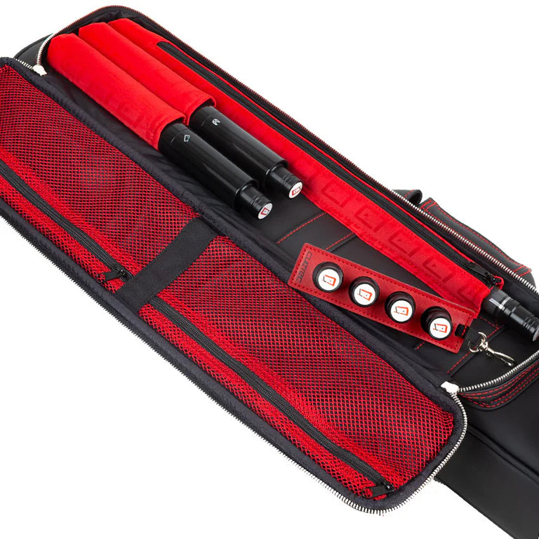 Cuetec Pro Line Black 4x8 Soft Professional Pool Cue Case