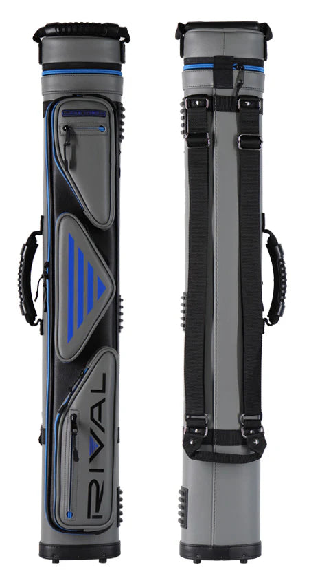 Lucasi Hybrid Rival Grey and Blue 3x4 Pool Cue Case