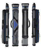Lucasi Hybrid Rival Grey and Blue 3x4 Pool Cue Case