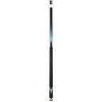 Predator Truesplice 16 Ebony Forearm with Green and Yellow Veneers Pool Cue with Lizard Wrap - Radial