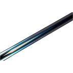 Predator Truesplice 16 Ebony Forearm with Green and Yellow Veneers Pool Cue with Lizard Wrap - Radial