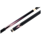 Predator Truesplice 16 Ebony Forearm with Green and Yellow Veneers Pool Cue with Lizard Wrap - Radial