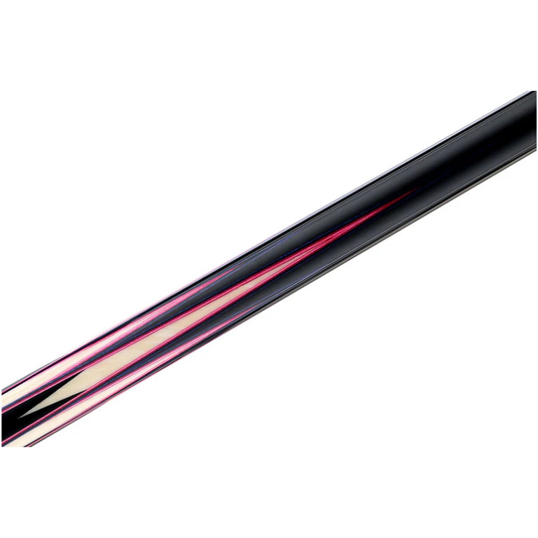 Predator Truesplice 16 Ebony Forearm with Green and Yellow Veneers Pool Cue with Lizard Wrap - Radial