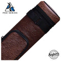 Pro Series Traditional Brown 2x2 Hard Pool Cue Case