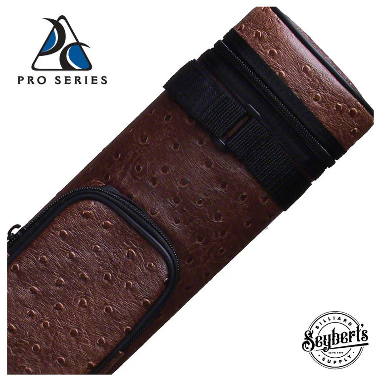 Pro Series Traditional Brown 2x2 Hard Pool Cue Case