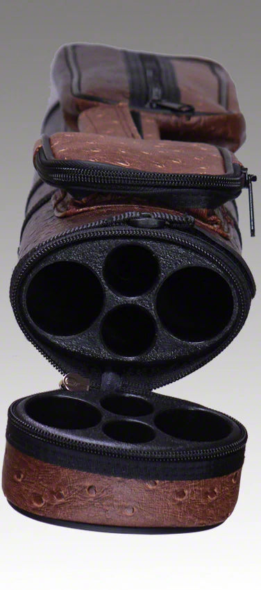 Pro Series Traditional Brown 2x2 Hard Pool Cue Case