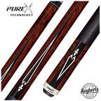 PureX Technology Pool Cue - Antique Stained Birdseye Maple with Black & White
