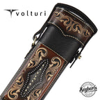 Volturi Custom Venice Black/Tan 3x6 Hard Pool Cue Case