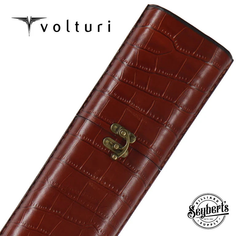 Volturi Fellini Style Saddle Tan 2x2 Hard Pool Cue Case