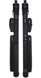 Holly Monochrome Stitched Black 2x4 Pool Cue Case
