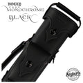 Holly Monochrome Stitched Black 2x4 Pool Cue Case