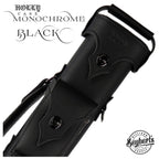 Holly Monochrome Stitched Black 2x4 Pool Cue Case